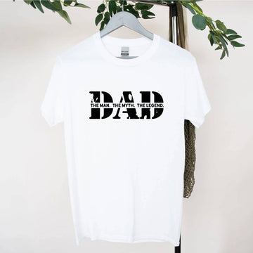 Papá El Hombre El Mito La Leyenda Camiseta Rústica Cumpleaños Navidad Día del Padre Regalo del Marido