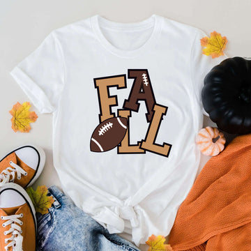 Fall Football Women's Graphic Print T-Shirt