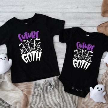 Halloween Future Goth Personalizable Bebé Infantil Niño Juvenil Impresión Gráfica