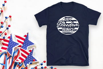 America - Let Freedom Ring Unisex Graphic Print T-Shirt