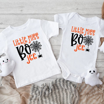 Halloween Girl's Little Miss Boo Jee Customizable Baby Infant Toddler Youth Graphic Print