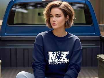 Racing - MX Mom Motocross Dirt Bike Graphic Print Women’s Sweatshirt
