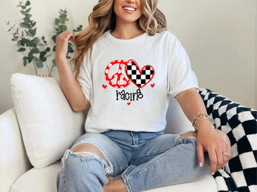 Racing - Peace Love Racing Women's Graphic Print T-Shirt