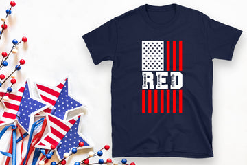 America - Remember Everyone Deployed Unisex Men's Women's Graphic Print T-Shirt