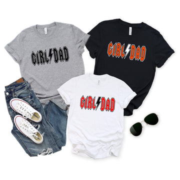 Rocker Girl Dad Daddy Boy's Guy's Camiseta personalizada para hombre
