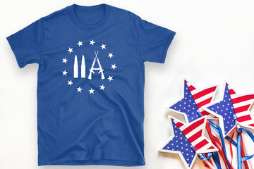 American Patriot 1776 Camiseta unisex con estampado gráfico para hombre y mujer