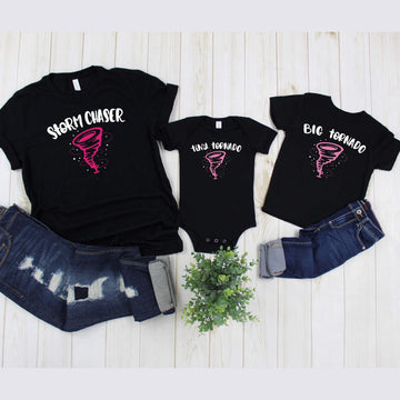 Matching Tornado Funny Family Sibling T-Shirt
