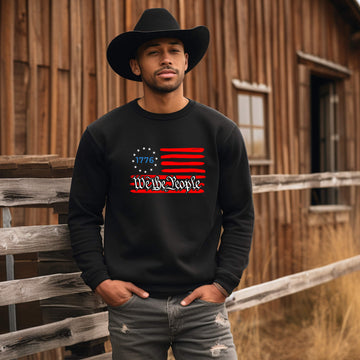 American Patriot We The People 1776 Unisex Graphic Print Sweatshirt