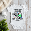 Personalized Pregnancy Announcement, Achievement Unlocked New Character Created, Gamer Inspired Customizable Onesie TrendyCustomApparel™