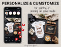 Adding to the Crew – Coffee Bean Pregnancy Announcement | Fully Editable Digital Canva Template TrendyCustomApparel™