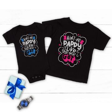 Papá, Papá, Papá, No hay papá como el que tengo, Bebé Onesie, Bebé, Niño, Juventud, Niño, Camiseta de niña, Cumpleaños, Navidad, Regalo del Día del Padre