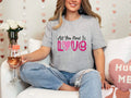 Valentine’s Day All I Need Is Love Women's Graphic Print T-Shirt / Sweatshirt TrendyCustomApparel™