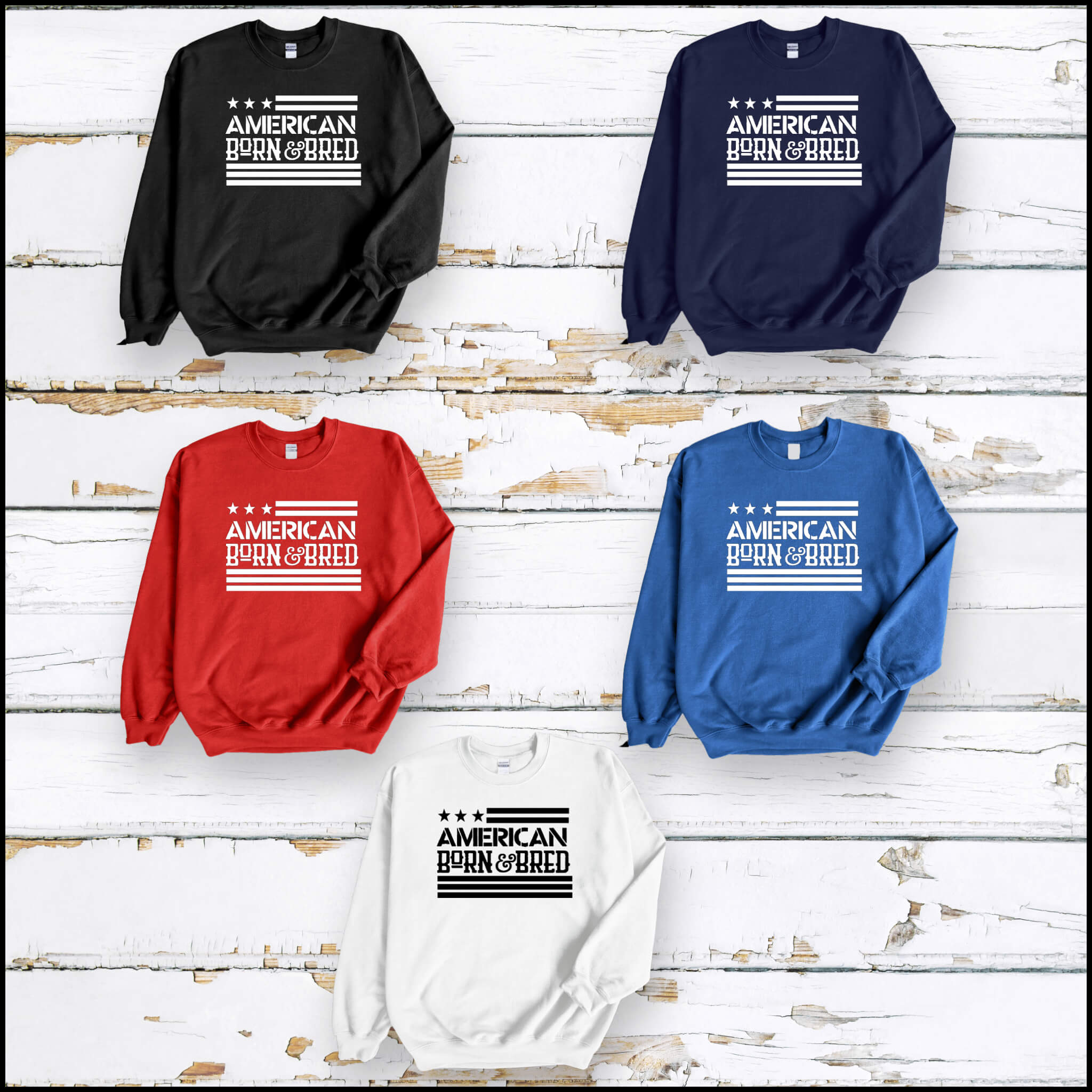 American Born & Bread Unisex Graphic Print T-Shirt / Sweatshirt