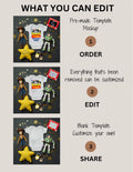 Disney Toy Story Baby Reveal Digital Editable Template, Instant Download Canva Customizable TrendyCustomApparel™