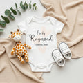 Personalized Pregnancy Announcement, Last Name Customized, Sur Name, Customized Baby Announcement Onesie TrendyCustomApparel™