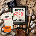 Well This Came Out of Left Field | Baseball Pregnancy Announcement | Gender Neutral | Canva Editable Template | Instant Download TrendyCustomApparel™