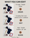 Boston Red Sox Baby Reveal Digital Editable Template, MLB Canva Downloadable Template TrendyCustomApparel™