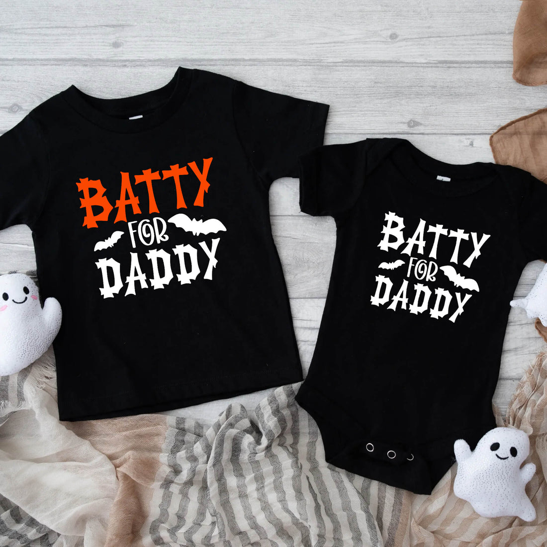 Impresión gráfica personalizable de Halloween Batty For Daddy Childs