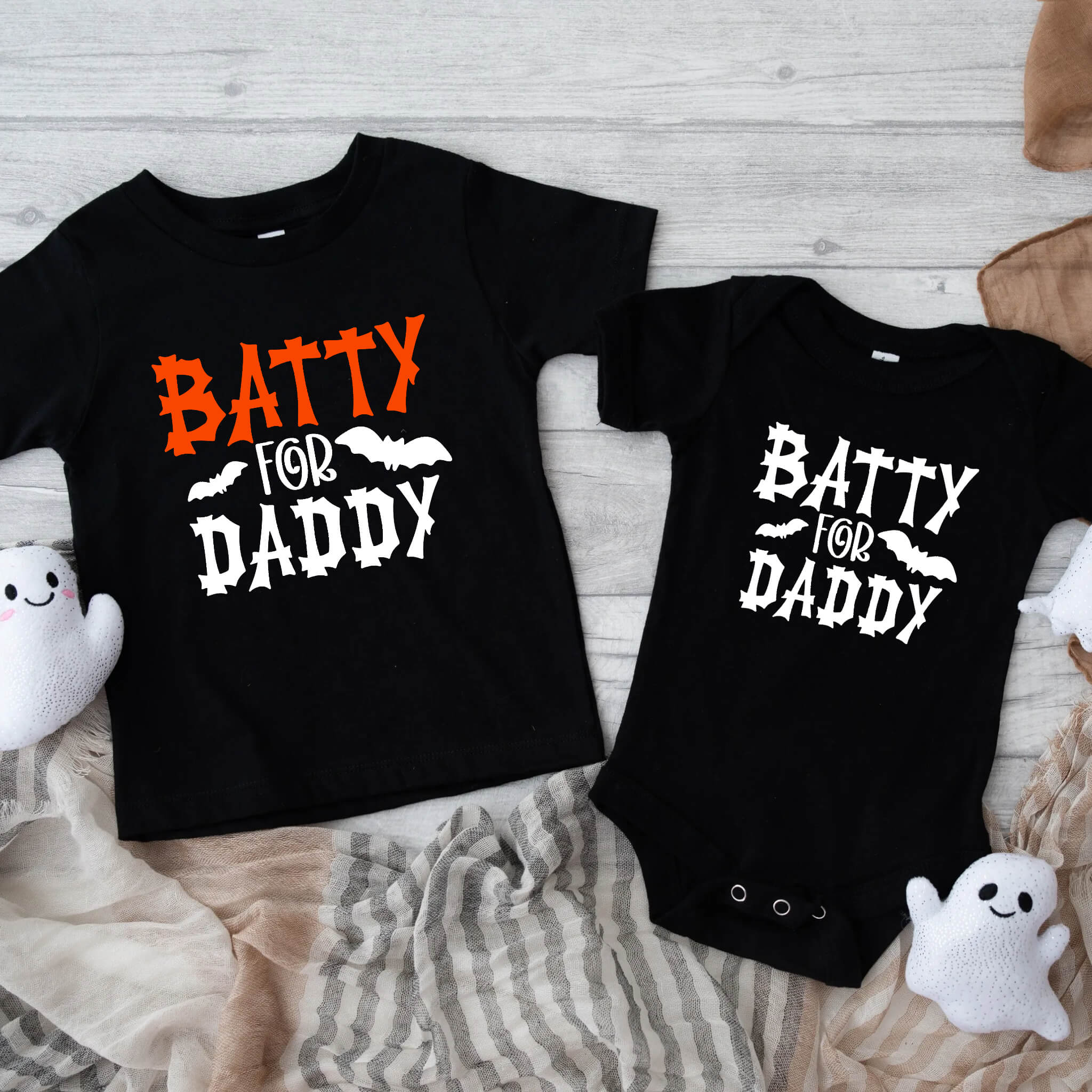 Halloween Batty For Daddy Childs Customizable Graphic Print