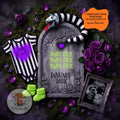 Beetlejuice Baby Reveal Digital Editable Template, Funny Quote Themed Canva Template TrendyCustomApparel™