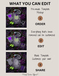 Beetlejuice Baby Reveal Digital Editable Template, Funny Quote Themed Canva Template TrendyCustomApparel™