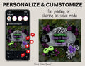 Beetlejuice Strange & Unusual Baby Reveal Digital Editable Template, Halloween Canva Template TrendyCustomApparel™