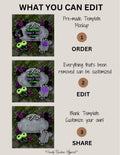 Beetlejuice Strange & Unusual Baby Reveal Digital Editable Template, Halloween Canva Template TrendyCustomApparel™