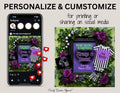 Beetlejuice Strange & Unusual Baby Reveal, Halloween Canva Template Digital Editable Template TrendyCustomApparel™