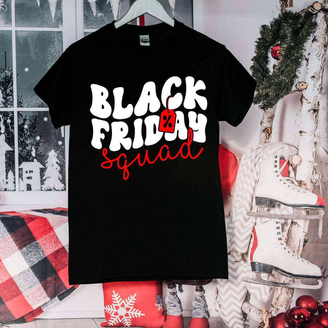 Camiseta unisex con estampado gráfico del Black Friday Squad