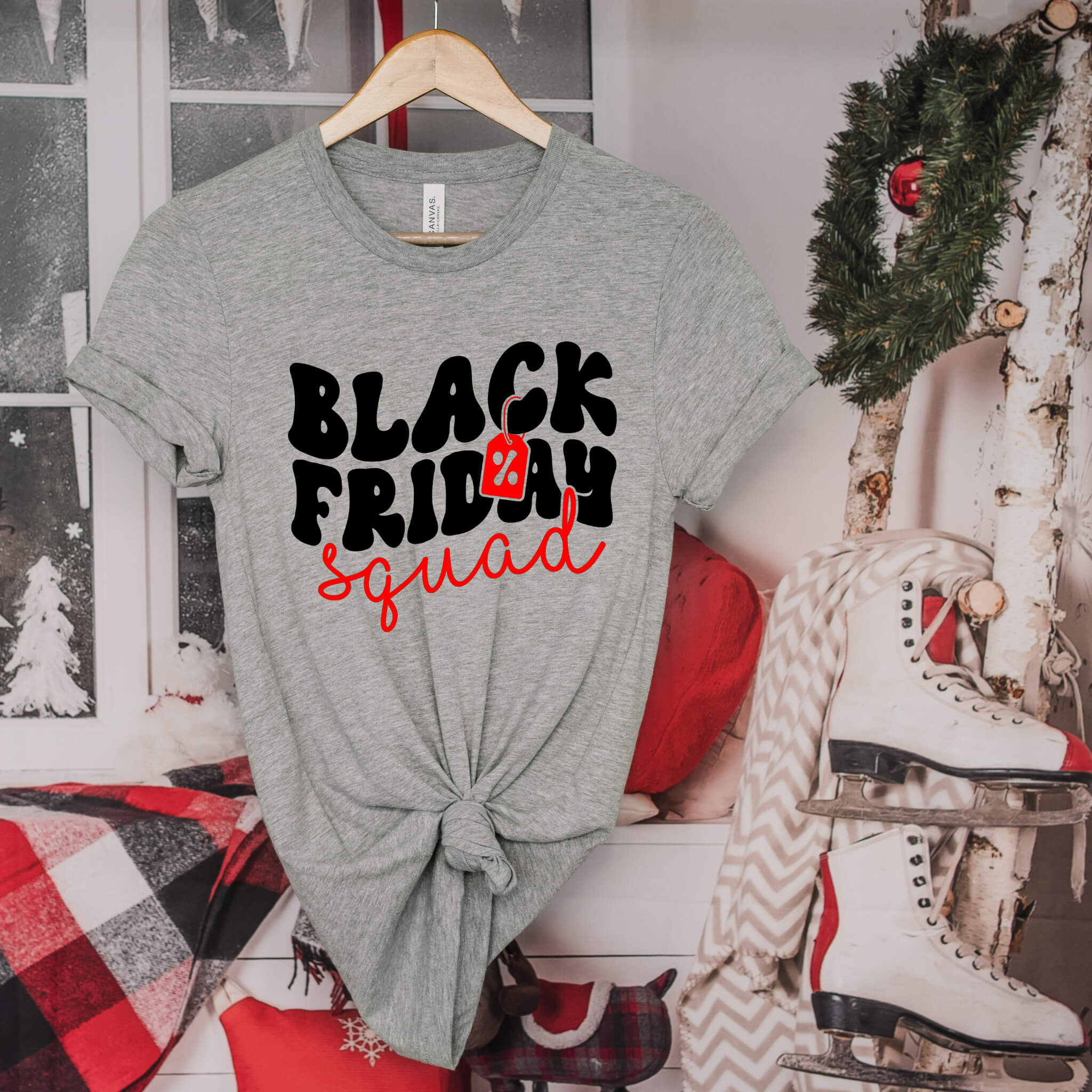 Camiseta unisex con estampado gráfico del Black Friday Squad