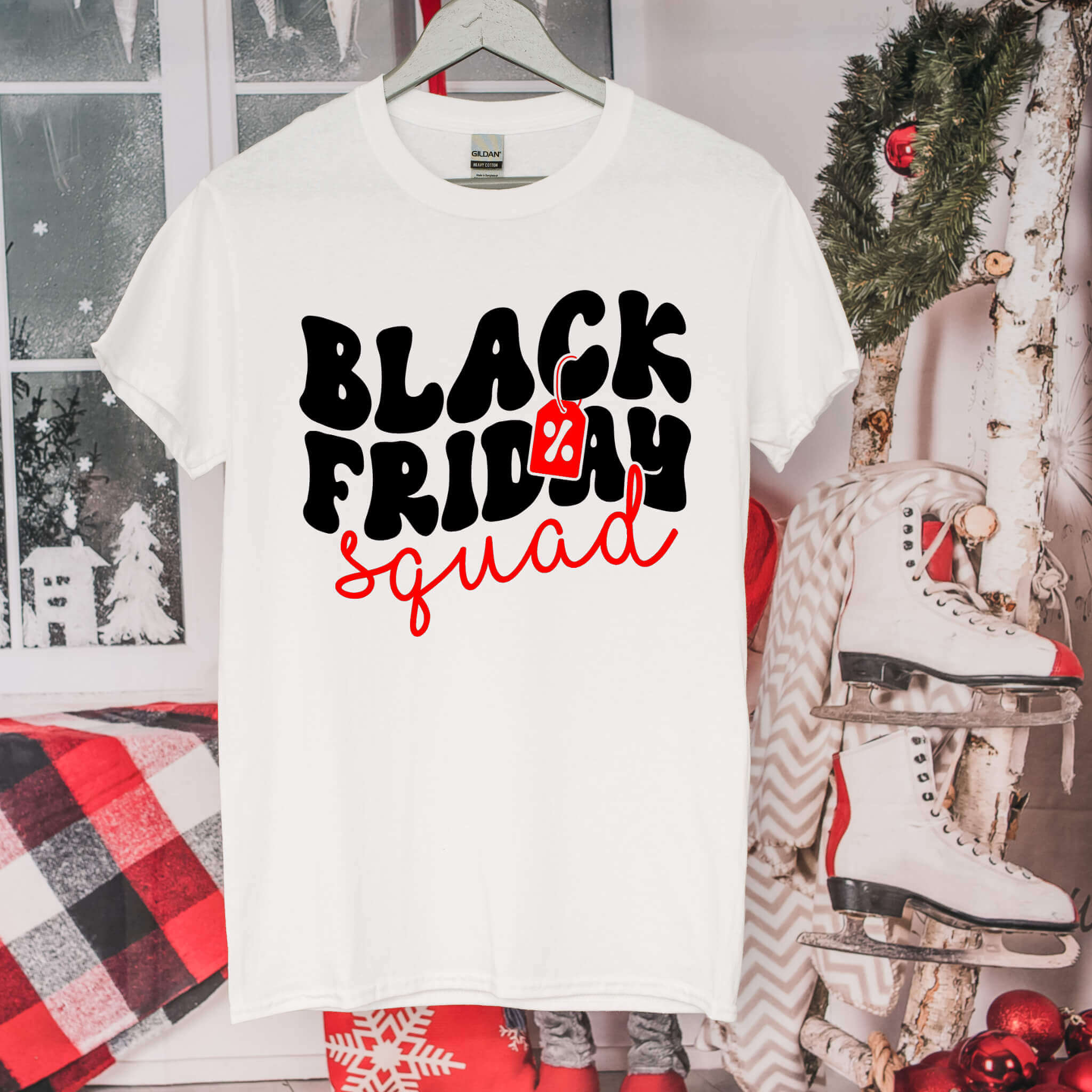 Camiseta unisex con estampado gráfico del Black Friday Squad