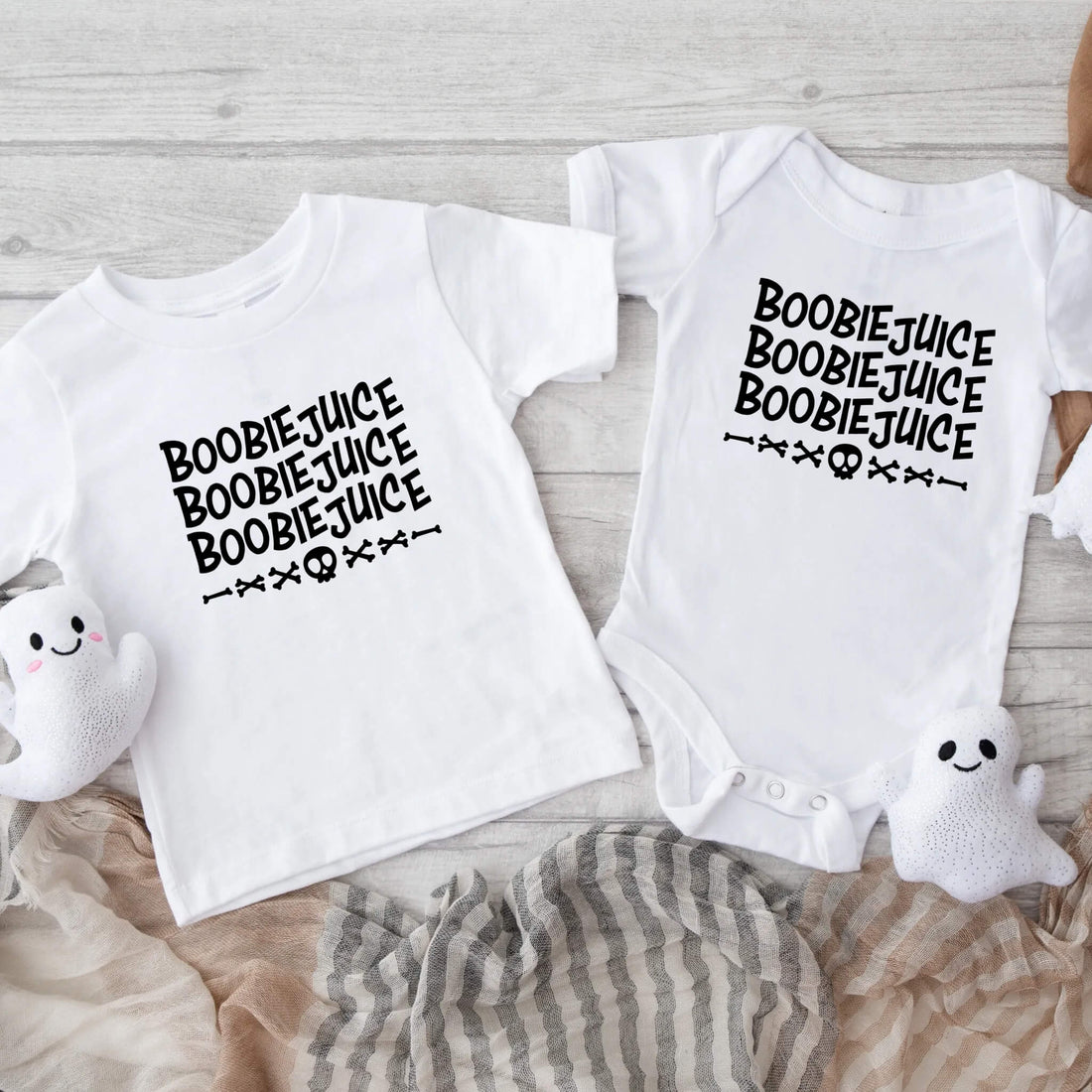 Camiseta infantil de Halloween Boobie Juice Baby Onesie