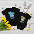 Cute Easter Truck Faux Yarn, Boy's Customizable Easter Shirts, Easter Hunt Baby Onesie, Happy Easter Tee’s TrendyCustomApparel™
