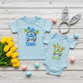 Cute Easter Truck Faux Yarn, Boy's Customizable Easter Shirts, Easter Hunt Baby Onesie, Happy Easter Tee’s TrendyCustomApparel™