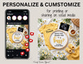 Have You Heard the Buzz? Honey Bee Pregnancy Announcement Template | Fully Editable Digital Download TrendyCustomApparel™