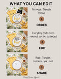 Have You Heard the Buzz? Honey Bee Pregnancy Announcement Template | Fully Editable Digital Download TrendyCustomApparel™