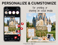 Disney Cinderella Princess Baby Reveal Digital Editable Template, Girl Editable Canva Instant Download TrendyCustomApparel™
