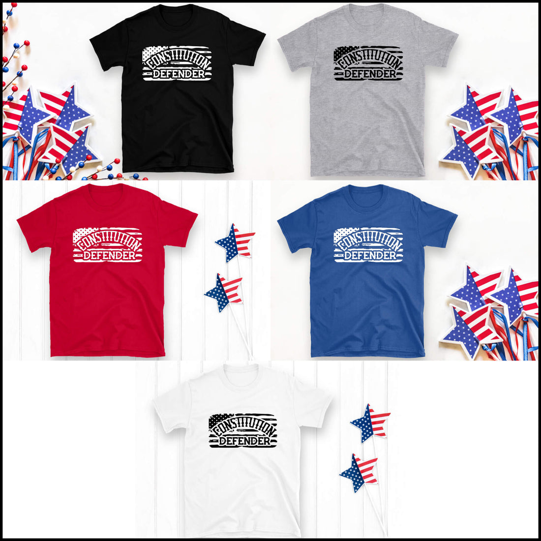 American Patriot 1776 Camiseta unisex con estampado gráfico para hombre y mujer