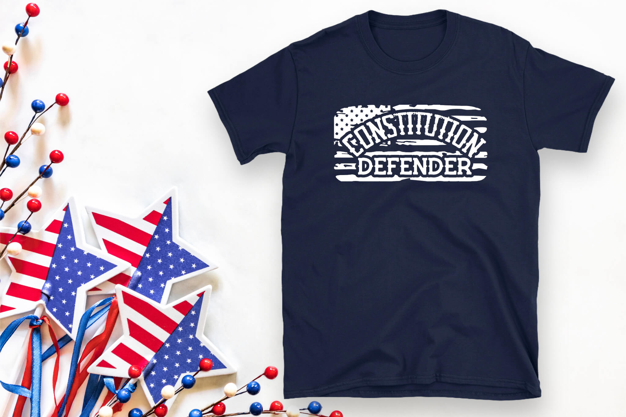American Constitution Defender Flag Unisex Graphic Print T-Shirt / Sweatshirt
