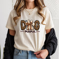 Dog Mom, Women's Pet Mom T-Shirt, Faux Couchette, DTF Graphic Print TrendyCustomApparel™