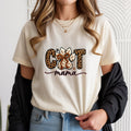 Cat Mom, Women’s Pet Mom T-Shirt, Faux Couchette, DTF Graphic Print TrendyCustomApparel™