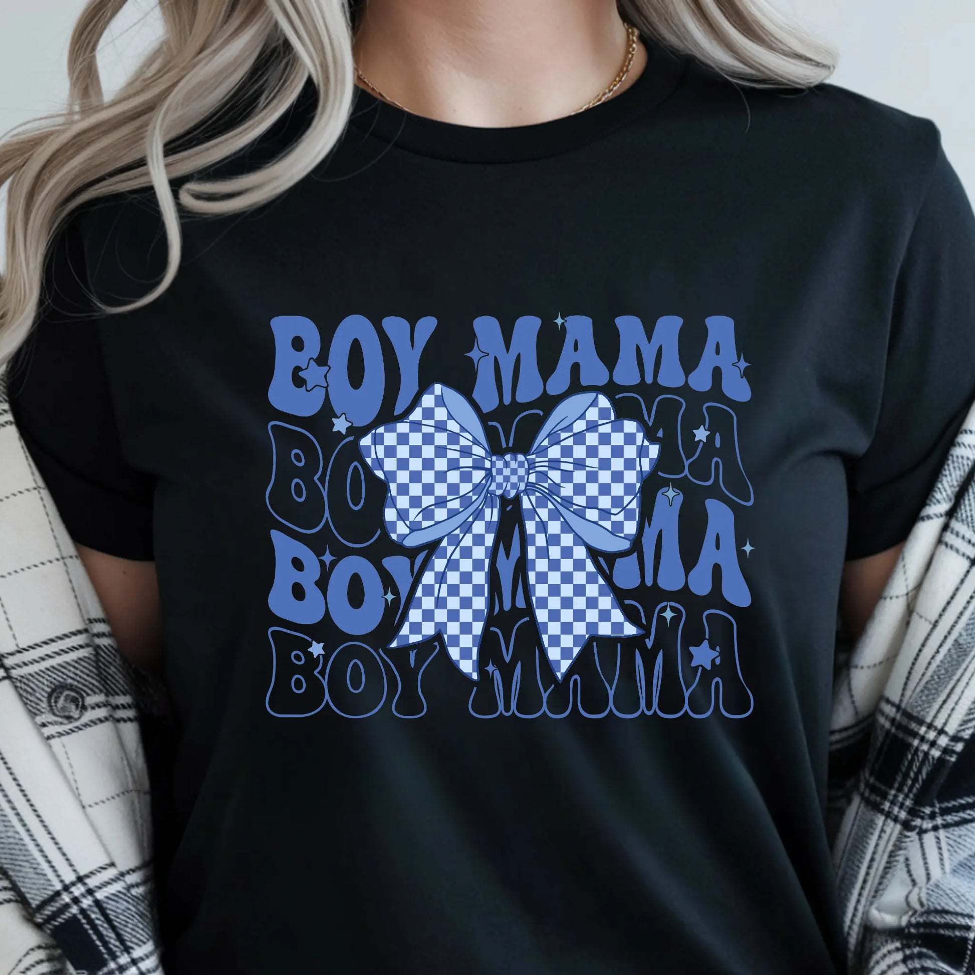 Boy Mama Women's Retro Graphic T-Shirt, Mama Coquette Print - TrendyCustomApparel™