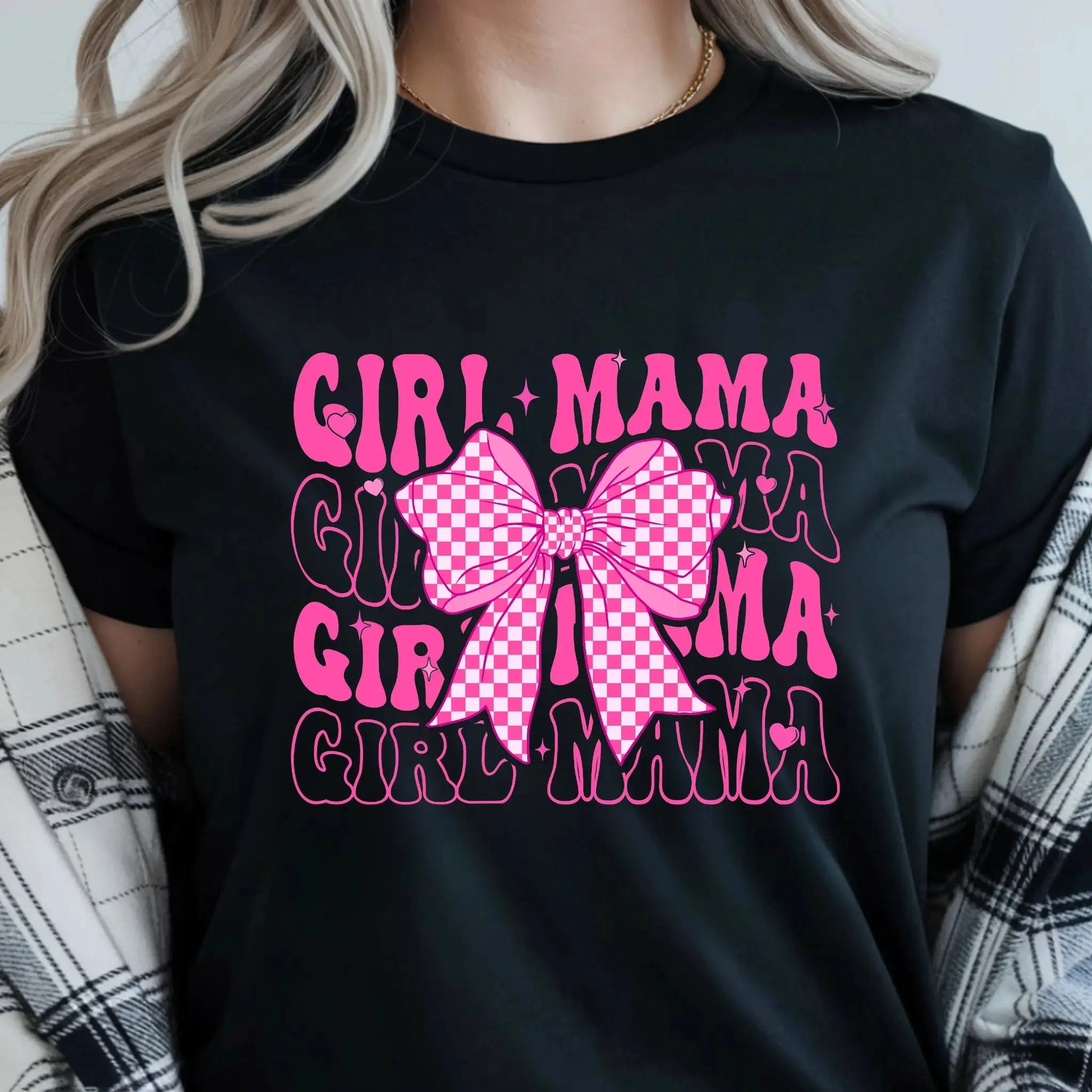Girl Mama Women's Retro Graphic T-Shirt, Mama Coquette Print - TrendyCustomApparel™