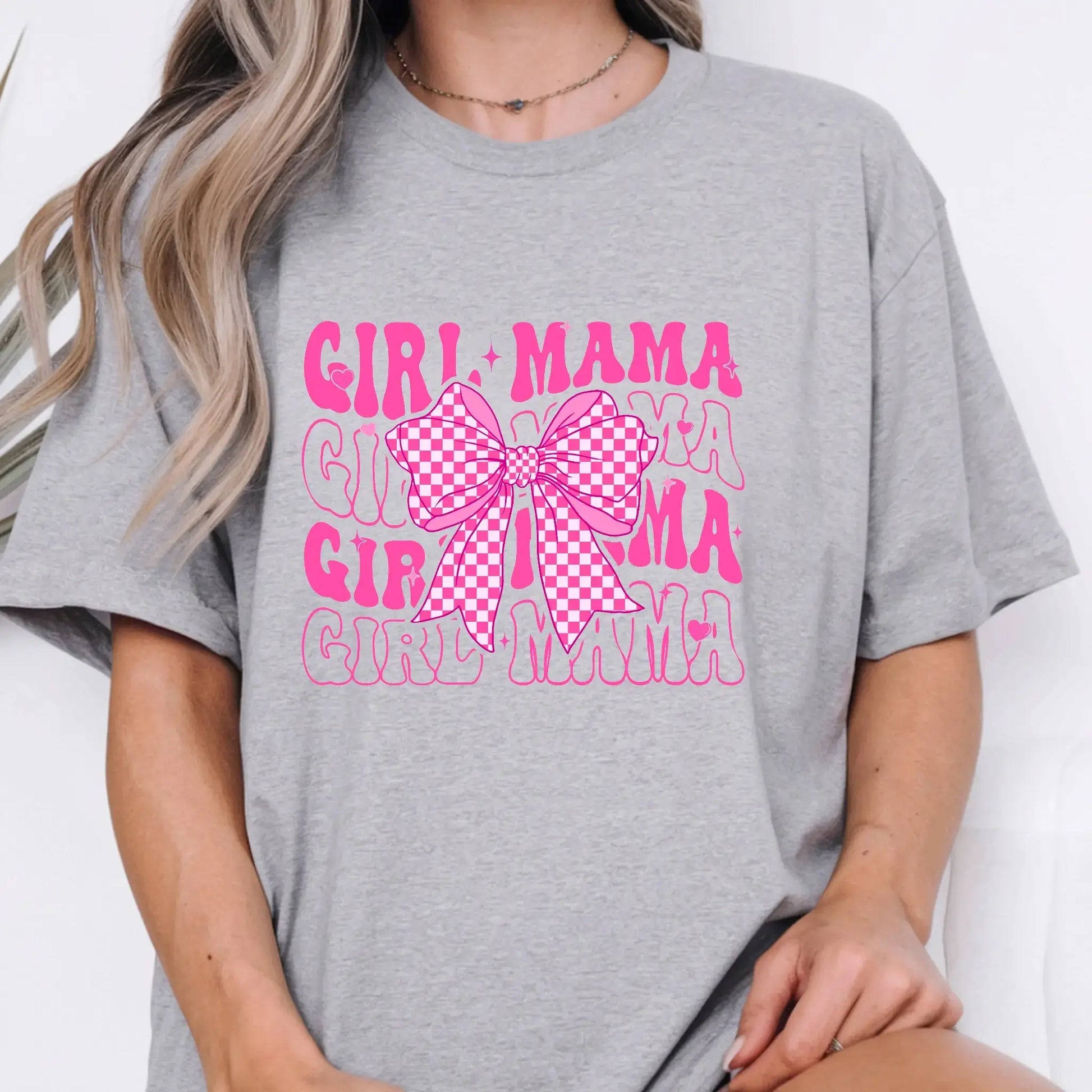 Girl Mama Women's Retro Graphic T-Shirt, Mama Coquette Print - TrendyCustomApparel™