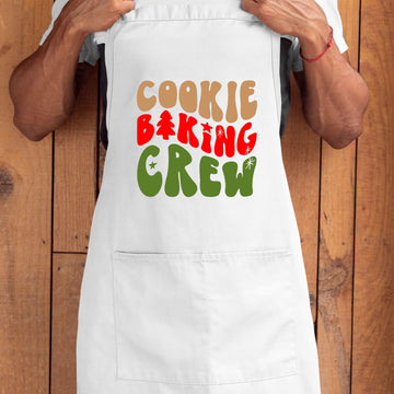 Christmas Cookie Baking Crew Unisex 2 Pockets Cooking Baking Kitchen Apron