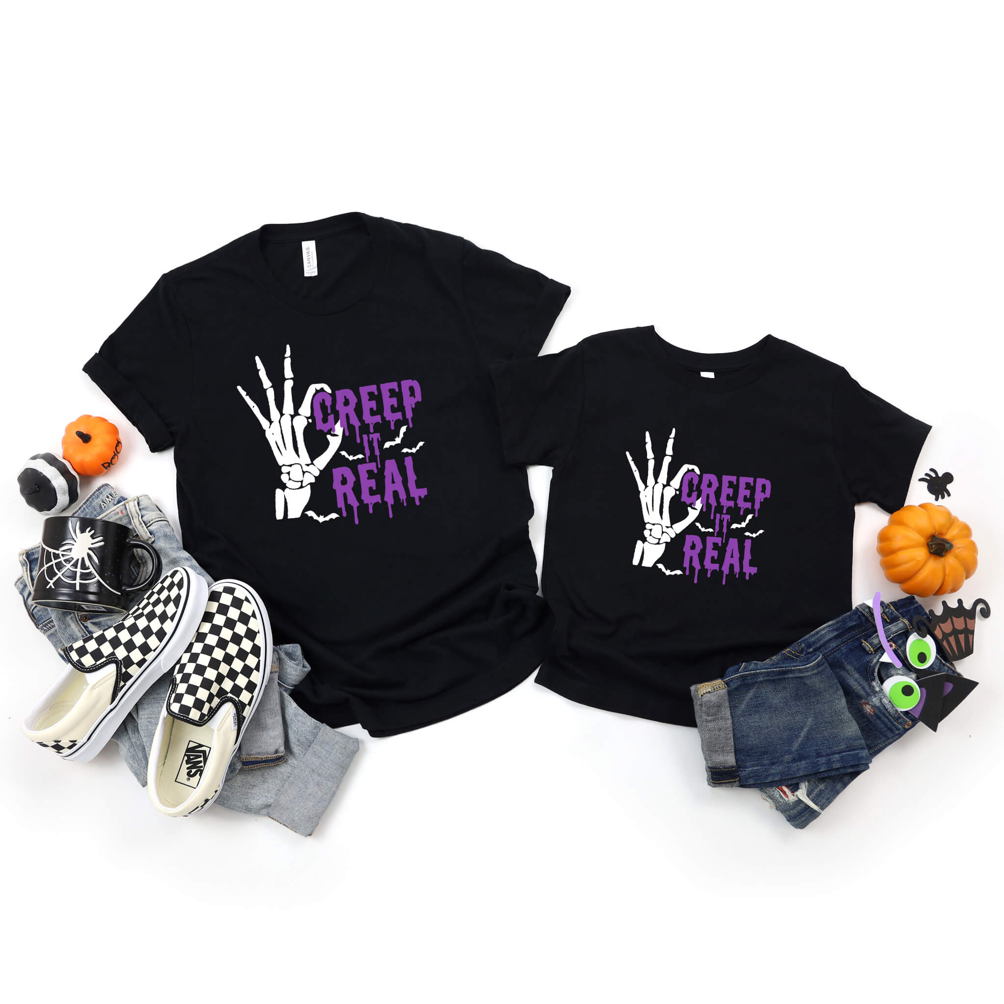 Halloween Creep It Real Unisex Graphic Print T-Shirt
