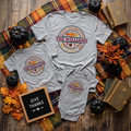 Happy Thanksgiving Personalized Last Name & Year Matching Family Group Graphic Print T-Shirt TrendyCustomApparel™