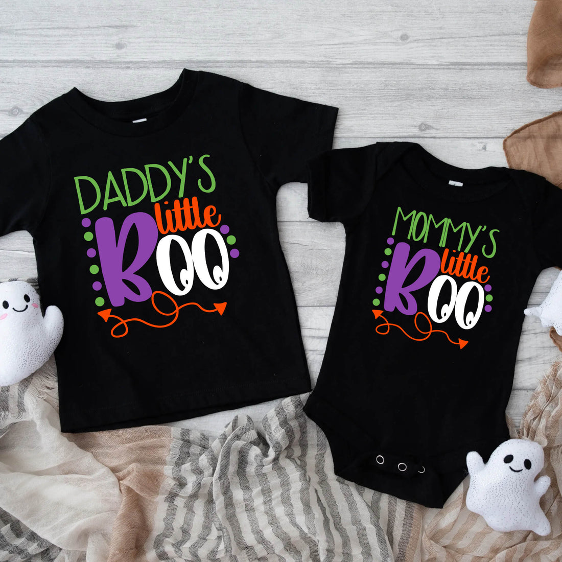 Halloween Daddy’s or Mommy’s Little Boo Baby Infant Toddler Graphic Print