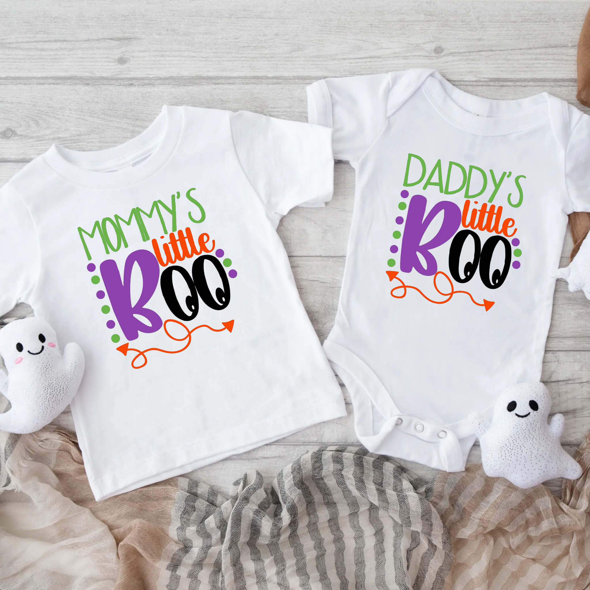 Halloween Daddy’s or Mommy’s Little Boo Baby Infant Toddler Graphic Print