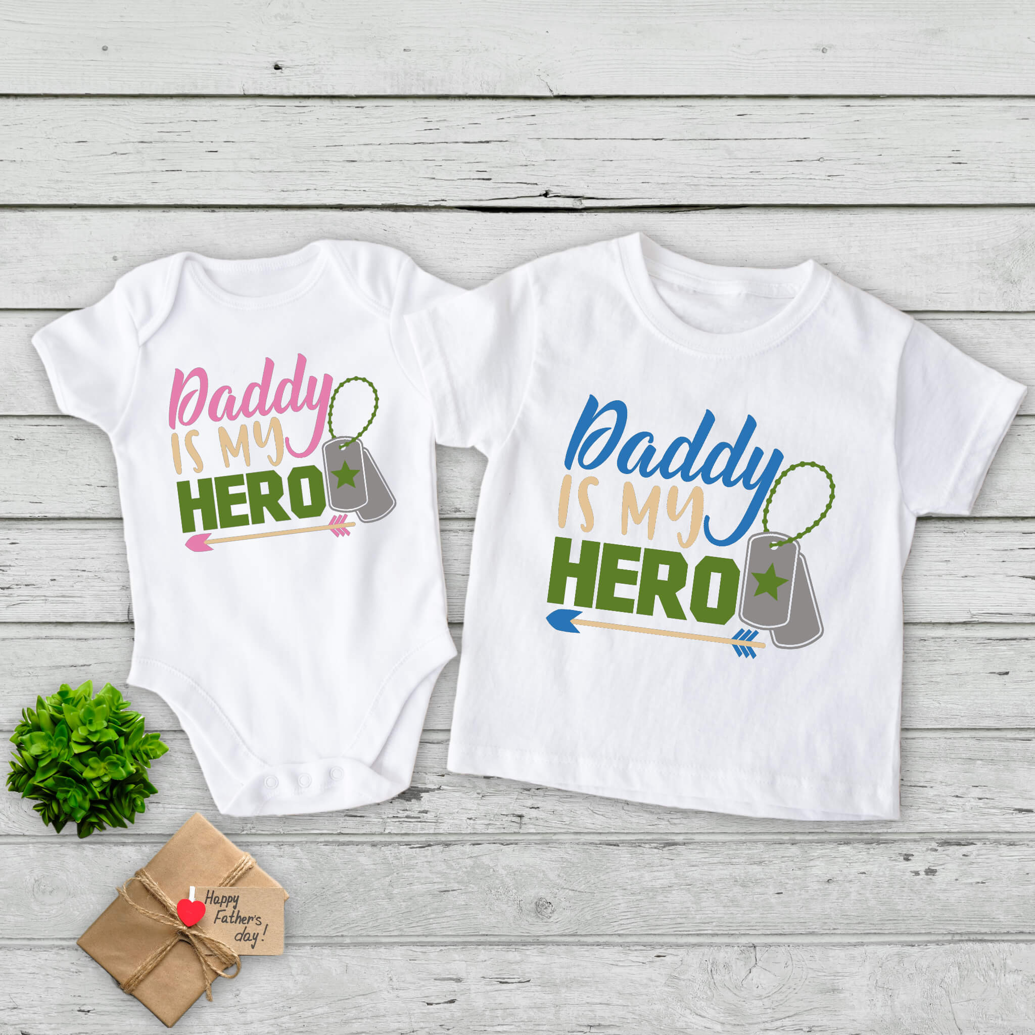 Daddy Is My Hero Military Baby Onesie - Camiseta para niño y niña